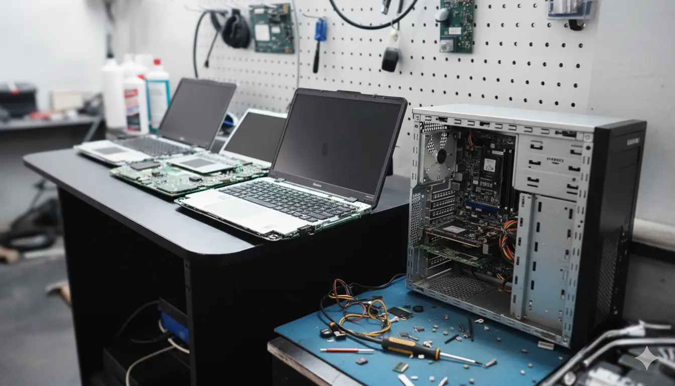 servicio tecnico en reparación de laptops